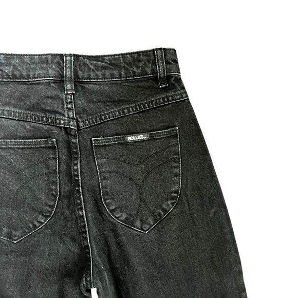 Rolla’s Black High Rise Wide Leg Jeans Women’s Size 24 Aussie 6 G’Day Mate - Picture 10 of 12